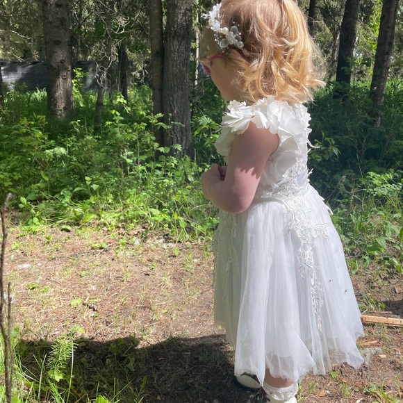 White Flower Girl Dress Trish Scully // 3T - Picture 8 of 8